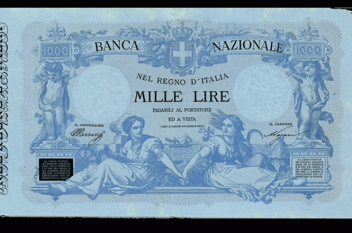 Biglietto da 1000 lire 1878-1893